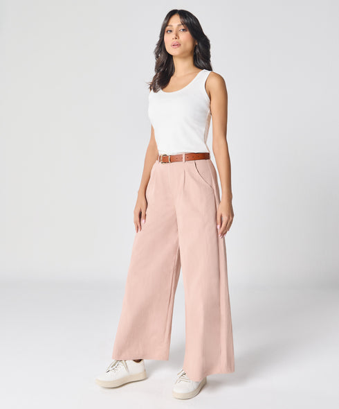 White Rib Cami Top